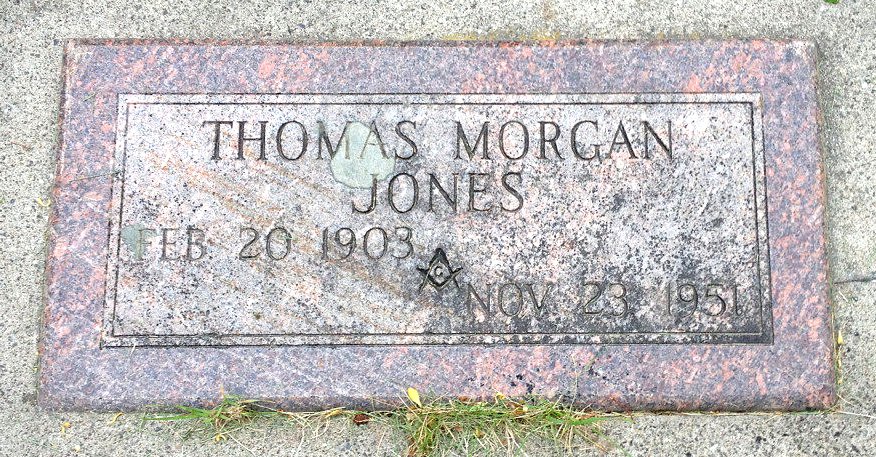 Grave of Thomas Morgan Jones