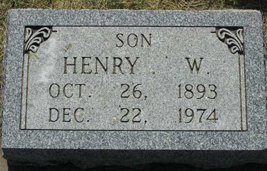 Gravestone of Henry W. Steffgen