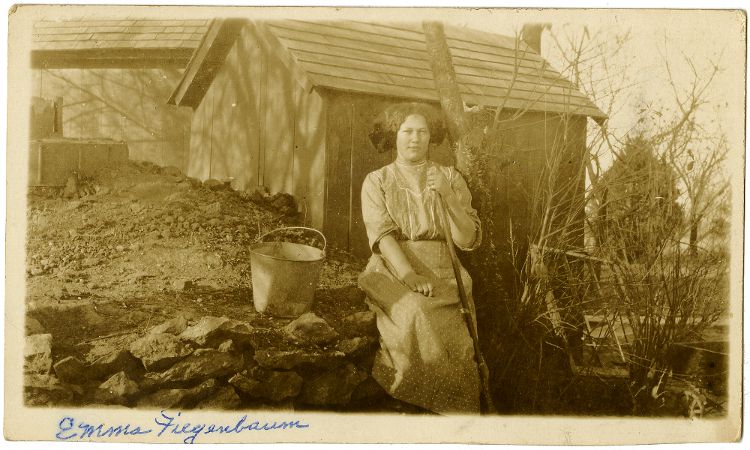 Emma Florentine Fiegenbaum as a girl on her family's farm in Missouri