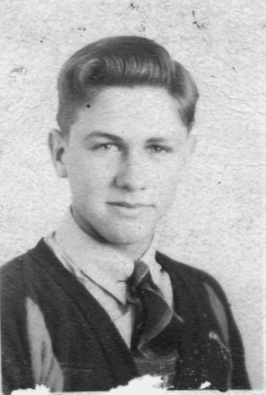 photograph of J. W. Fiegenbaum about high-school age