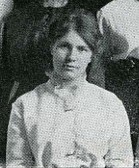 a portion of the large group portrait showing only Elsie Hardt